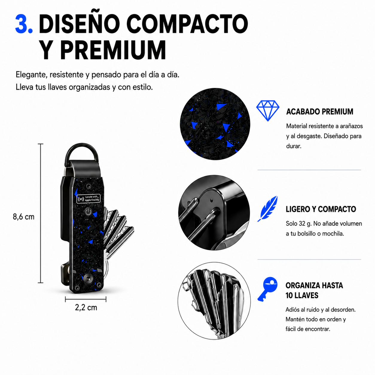 Trakey – Organizador de Llaves GPS