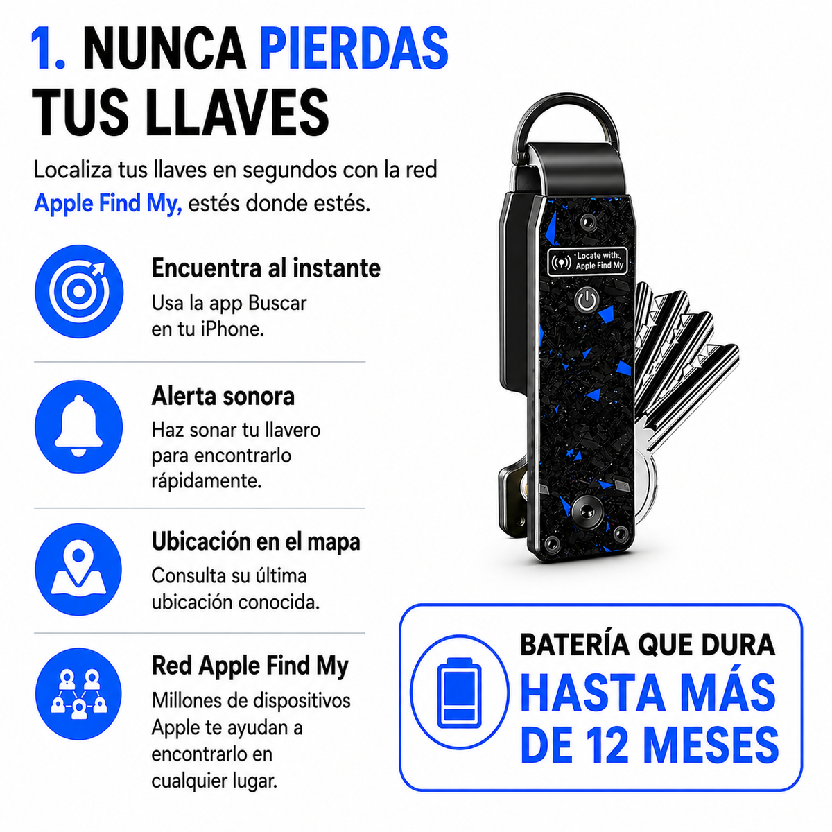 Trakey – Organizador de Llaves GPS